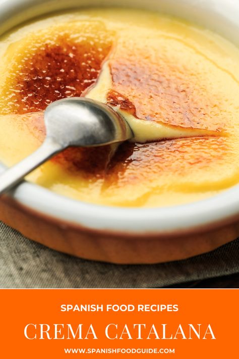 Crema Catalana is one of the most popular desserts in Spain. It is not only delicious but also easy to make. Check out our Spanish Crema Catalana recipe. Spain Dessert, Crema Catalana Recipe, Spanish Desserts Spain, Traditional Desserts From Spain, Easy Spanish Desserts, Spain Food Traditional Spanish Dishes, Cream Catalana, Spanish Dessert Recipes, Culinary Lessons