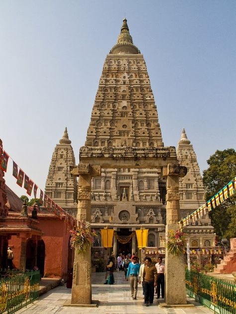 Mahabodhi Temple at Bodh Gaya , Bihar - Mahabodhi Temple in Bodh Gaya is one of the famous four holiest place of Buddhism. Mohabodhi Temple is also known as Buddhist temple in Bodh Gaya. Bodh Gaya Temple Bihar, Bodh Gaya Temple, Mahabodhi Temple Bodhgaya, Bihar Tourist Places, Bodhgaya Temple, Bihar Culture, Mahabodhi Temple, Gaya Bihar, Bodh Gaya