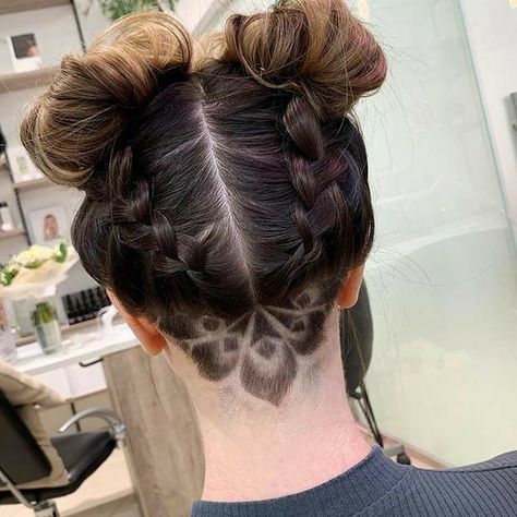 Undercut Hair Designs, Undercut Hairstyles Women, Undercut Long Hair, Undercut Designs, Shaved Hair Designs, Undercut Women, Edgy Hair, Penteado Cabelo Curto, Undercut Hairstyles