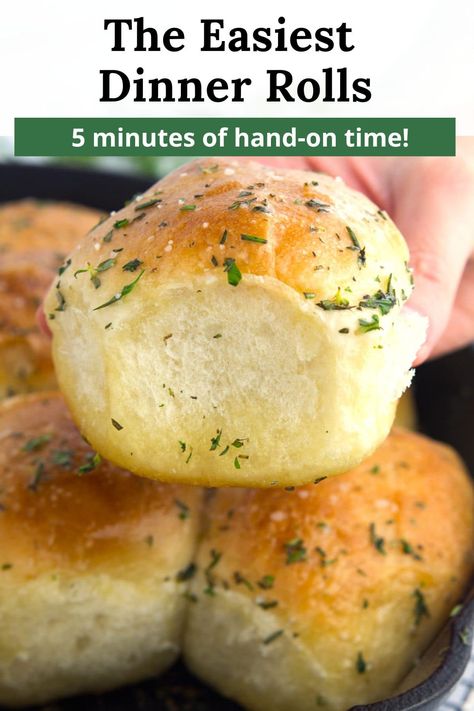 These frozen Rhodes Rolls are the easiest dinner rolls ever! Once they rise, all you need is 5 minutes of prep time and a short bake in the oven. Out pops perfectly golden brown, buttery, soft pillows of dough sprinkled with salt and herbs. It's magic! With so many flavor variations these are irresistible. Wood Ranch Rolls Recipe, Garlic Bread Rhodes Rolls, Frozen Bread Dough Rolls, Frozen Dinner Rolls Recipes, Pizza Dough Dinner Rolls, Frozen Bun Dough Recipes, Costco Dinner Rolls, Rhodes Frozen Rolls Recipes, Brown And Serve Rolls Ideas