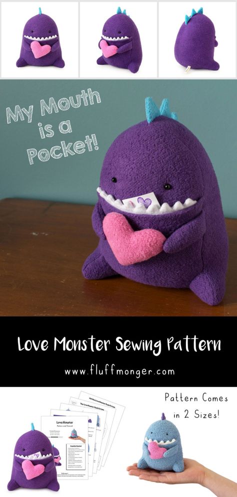 Stuffy Sewing Pattern Free, Fluffmonger Patterns, Diy Sewing Gifts For Friends, Softies Patterns Free, Diy Sewing Plushies, Stuffie Patterns Free, Cute Sewing Patterns Plush, Plush Sewing Patterns Free, Sewing Plushies Free Pattern