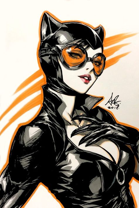 Mulher gato Catwoman Drawing, Art Dc Comics, Catwoman Comic, Catwoman Cosplay, Batman And Catwoman, Arte Dc Comics, Comic Drawing, Batman Art, Comics Girl