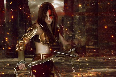 God of war cosplay kratos female version. Female Kratos, Cosplay Photography, Aruba, User Profile, Photo Editing, Darth Vader, Wonder Woman, Deviantart, Book Cover