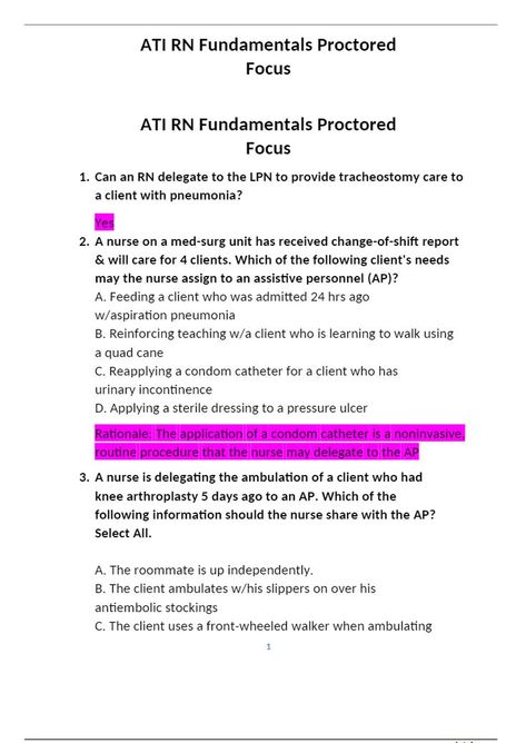 Nursing Delegation, Incentive Spirometer, Aspiration Pneumonia, Quad Cane, The Roommate, Charge Nurse, Pressure Ulcer, Nurse Manager, Nursing Process