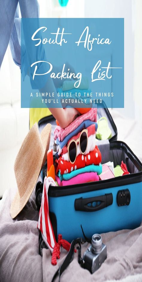 Visiting South Africa? Yeah! There are a few things you'll definitely need! The clothes you pack will depend on the time of year you go, but there are a few helpful essentials that you may not think to include. Pin it. #travelpacking #southafrica #visitsouthafrica #whattopack Cape Town Packing List Spring, Traveling To South Africa, Packing For Africa, What To Pack For South Africa, Packing For South Africa, South Africa Travel Clothes, South Africa Packing List, South Africa Clothes, Travel To South Africa