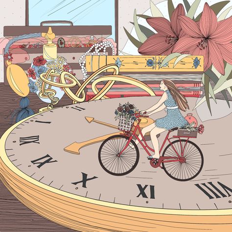 Time Illustration Clock, Clock Illustration Art, Clock Illustration Design, Time Illustration Art, Clocks Illustration, Clock Illustration, Time Illustration, The Time Machine, Student Drawing