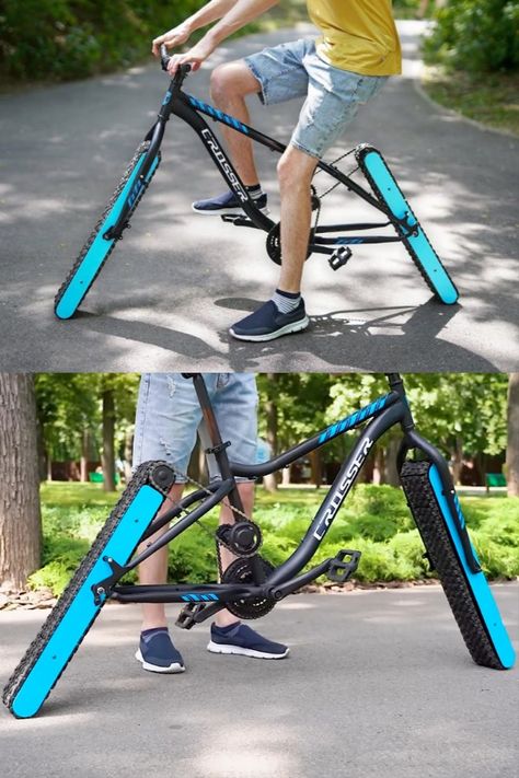 The “Wheel-less” bicycle that’s shattering conventions and turning heads 4 Wheel Bicycle, Fat Tire Bicycle, Eletric Bike, Powered Bicycle, Big Toys, Recumbent Bicycle, Bike Mechanics, Bicycle Wheel, Big Wheel