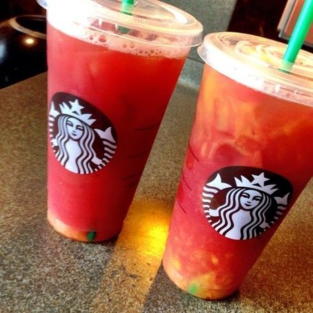 Non Coffee Starbucks Drinks, Passion Tea Lemonade, Best Starbucks Drinks, Starbucks Hacks, Starbucks Strawberry, Secret Starbucks Recipes, Iced Starbucks Drinks, Healthy Starbucks Drinks, Secret Starbucks Drinks