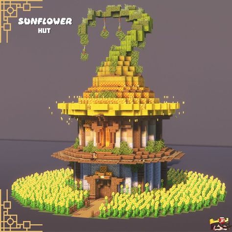 MassiveSpeck | mcbuilder 🌆 on Instagram: "Sunflower Hut ========================== A very special flower turned into a very special place :> 𝙁𝙤𝙧 𝙢𝙤𝙧𝙚 𝙖𝙬𝙚𝙨𝙤𝙢𝙚 𝙗𝙪𝙞𝙡𝙙𝙨: 🤝🏼 ∝ Follow me @massivespeck 📨 ∝ Send it to someone 💾 ∝ Save and check for later use! ✉️ ∝ Join my discord! ========================== 𝙈𝙞𝙣𝙚𝙘𝙧𝙖𝙛𝙩 𝙄𝙣𝙛𝙤𝙧𝙢𝙖𝙩𝙞𝙤𝙣: 🖥️ ∝ Version: Java Minecraft 1.19.3 🖼️ ∝ Resource Pack: Vanilla Tweaks, Elytra+, Pumpkins+ 🌆 ∝ Shaders: Complementary Reimagined Minecraft Fairy House, Fairy Minecraft, Java Minecraft, Minecraft Circles, Minecraft Roof, Fairy Town, Mc Ideas, Minecraft Aesthetic, Minecraft Structures