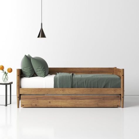 Modern Trundle Bed, Boy Daybed, Twin Bed With Trundle, Spare Bedrooms, Trundle Mattress, Twin Daybed With Trundle, Twin Trundle Bed, Modern Daybed, Two Twin Beds