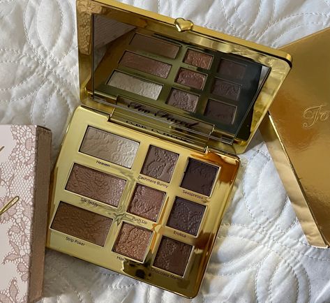 Two Faced Natural Eye Palette, Natural Eyes Too Faced, Too Faced Natural Eyes Palette, Eyeshadow Palette Aesthetic, Two Faced Eyeshadow, Eyeshadow Palette Too Faced, Two Faced Makeup, Too Faced Palette, Too Faced Natural Eyes