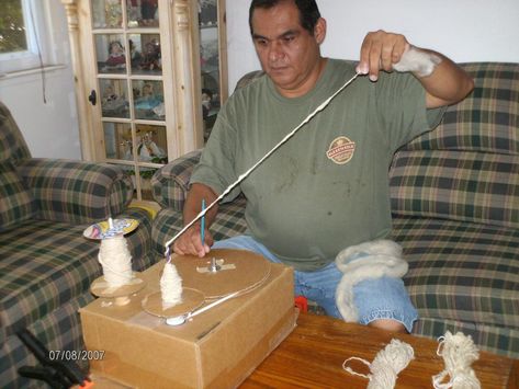 He Built a Cheap Spinning Wheel With Cardboard and You Can Too #spinningwheel #handmade #diy #yarn #iloveyarn Diy Spinning Wheel, Spin Wheel, Homesteading Diy, Boho Soul, Lucet, Spinning Wool, Spinning Wheels, Drop Spindle, Spinning Yarn