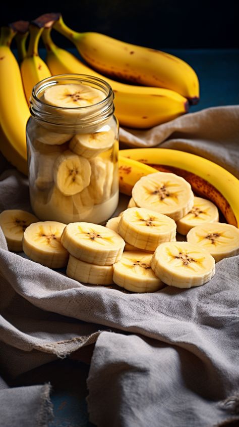 Banana Pic, Aesthetic Banana, Bananas Aesthetic, Banana Photography, Banana Aesthetic, Chiquita Banana, Refreshing Breakfast, Dairy Free Smoothies, Peanut Butter Smoothie