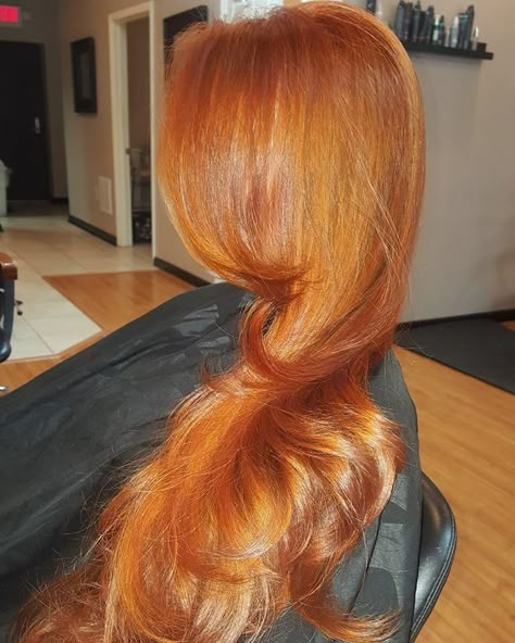 Penny Color Hair, Pelo Color Cobre, Cheveux Oranges, Ginger Hair Color, Copper Penny, Dyed Natural Hair, Long Red Hair, Auburn Hair, Copper Hair