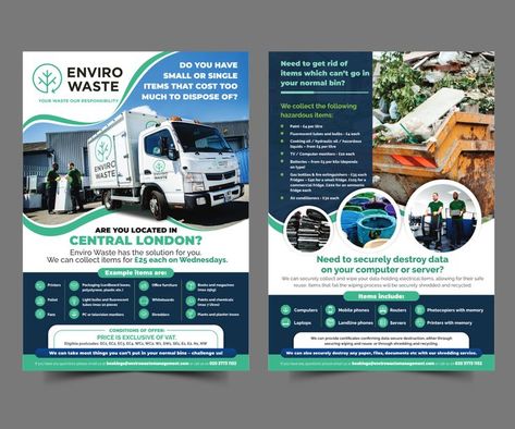 Waste Management Company Flyer Design Company Flyer Design, Company Flyer, Waste Management Company, Job Reference, Free Psd Flyer, Solid Waste, Waste Container, Psd Flyer, Facility Management