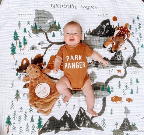 Home On The Range Nursery, National Park Baby Announcement, Happy Camper Nursery, Outdoorsy Nursery Boy Rooms, National Park Baby Nursery, National Park Nursery Theme, National Parks Baby Shower Theme, National Parks Nursery, National Park Themed Nursery