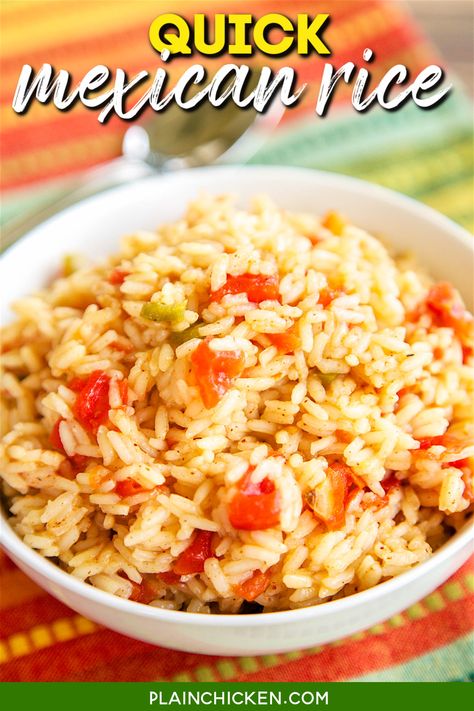 Rice And Rotel Recipes, Rotel Rice Recipes, Rotel Rice, Quick Mexican Rice, Rotel Chili, Rice Mexican, Mexican Rice Recipe, Mexican Rice Easy, Mexican Chicken Casserole