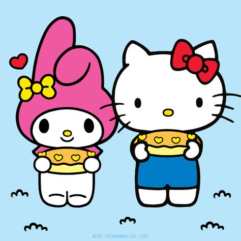 hello kitty, my melody Hello Kitty Imagenes, Hello Kitty Printables, Melody Hello Kitty, Cute Laptop Wallpaper, Hello Kit, Hello Kitty Art, Hello Kitty My Melody, Hello Hello, Hello Kitty Pictures