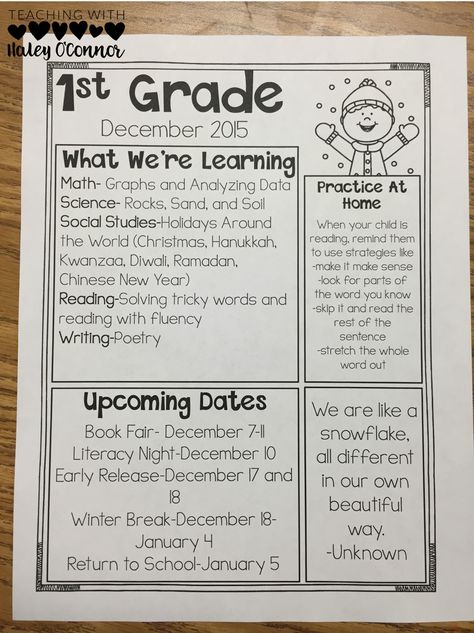 Class Newsletters for Easy Organization. Great tips for new teachers. First Grade Newsletter, Class Newsletter Template Free, Music Calendar, Kindergarten Newsletter, Class Newsletter, Daily Schedule Kids, Weekly Report, Preschool Newsletter, Newsletter Template Free