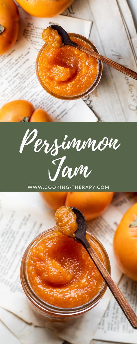 Persimmon Jam #persimmon #jam #fallrecipes Persimmon Wine Recipe, Asian Persimmon Recipes, Wild Persimmon Jam, Persimmon Recipes Jam, What To Do With Persimmons, Persimmon Curd, Wild Persimmon Recipes, Persimmon Jelly Recipe, Persimmon Cookies Recipe