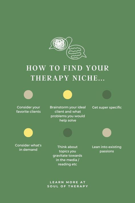 How To Find Your Therapy Niche As a Therapist Private Practice Owner How To Be Your Own Therapist, Counseling Office Space Design, Online Therapy Aesthetic, How To Start A Therapy Private Practice, Starting Private Practice Therapy, Resistant Clients In Therapy, Private Practice Aesthetic, Therapist Must Haves, Therapy Practice Name Ideas