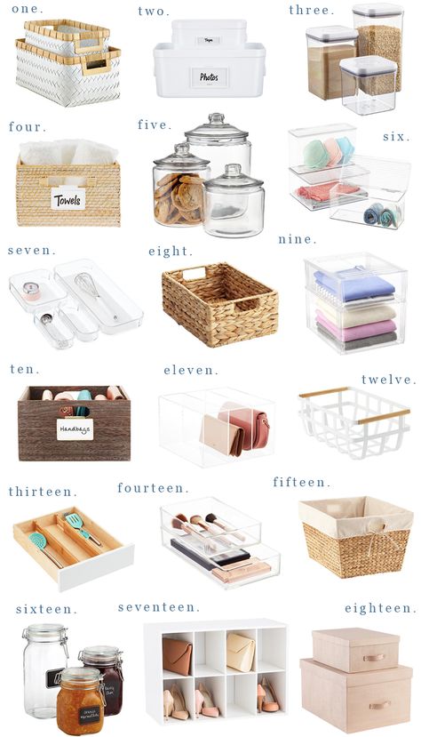 Tidying Up | Over 18 Items To Help You Spark Joy & Get Organized Like Marie Kondo - Lauren Nelson Zimmer Diy, Desain Pantry, Hiasan Bilik Tidur, Organized Kitchen, Diy Bathroom Storage, House Organisation, Kitchen Organization Pantry, The Home Edit, Marie Kondo