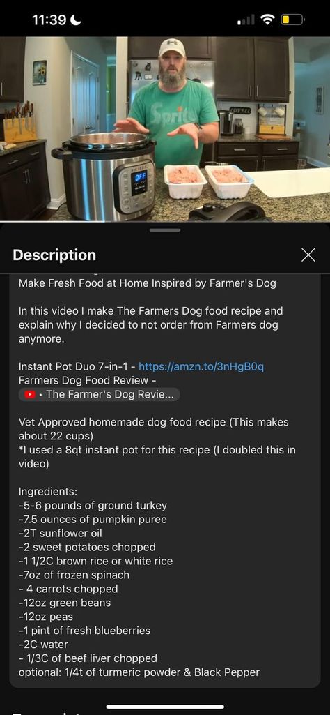 Healthy Homemade Dog Food Recipes | This is a recipe The Farmer’s Dog provided this man, what are everyone’s thoughts | Facebook Farmers Dog Recipe, Copycat Farmers Dog Food Recipe, Breakfast Dog Food Recipes, Fresh Pet Dog Food Recipe, The Farmers Dog Recipes, Farmers Dog Copycat Recipe, Diy Farmers Dog Food, Homemade Dog Food Recipes Vet Approved, Dog Food Recipes Homemade