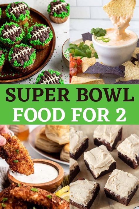 Super Bowl Food for Two - Small Party Food Ideas Small Party Food, Small Party Food Ideas, Food For Two, Buttermilk Chicken Tenders, Batch Meals, Superbowl Desserts, Bowl Party Food, Superbowl Appetizers, Whole30 Dinners