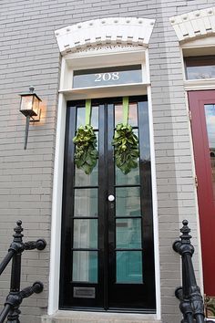 Narrow French Doors, French Door Interior, Black French Doors, Front Entrance Decor, French Double Doors, French Doors Exterior, Double French Doors, Doors Exterior, Double Front Doors