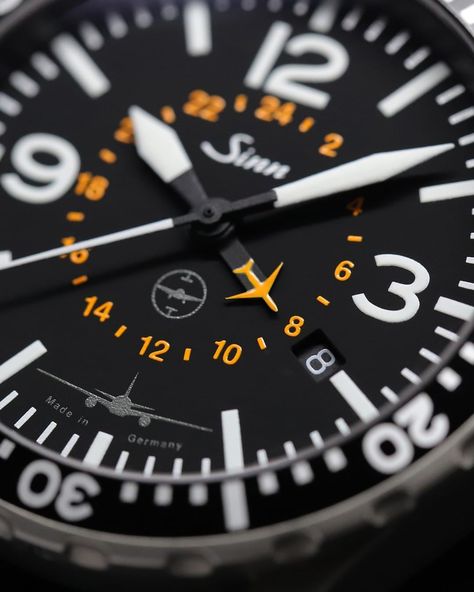 Sinn Spezialuhren on Instagram: “857 UTC TESTAF LH Cargo – the TESTAF-certified pilot watch designed for professional use. 857 UTC TESTAF LH Cargo – die nach dem TESTAF…” Sinn Watch, Pilot Watch, Military Watches, Breitling Watch, Watch Design, Clock, On Instagram, Instagram, Design