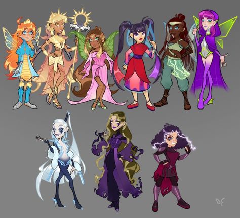 Pixie Character Design, Winx Club Redesign, Pixie Character, Winx Redesign, Disney Princess Fan Art, Id Design, Fashion Design Drawings, Fairy Art, Art Poses