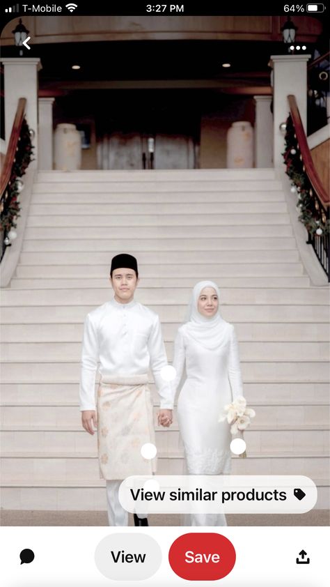 Wedding Dress Muslimah Simple, Adat Malaysia Wedding, Baju Kurung Wedding Dresses, Wedding Dresses Malaysia, Solemnization Dress Malay, Malay Nikah Outfit, Wedding Dress Malaysia Hijab, Dress Nikahan Hijab, Gaun Nikah Muslimah Wedding Dresses