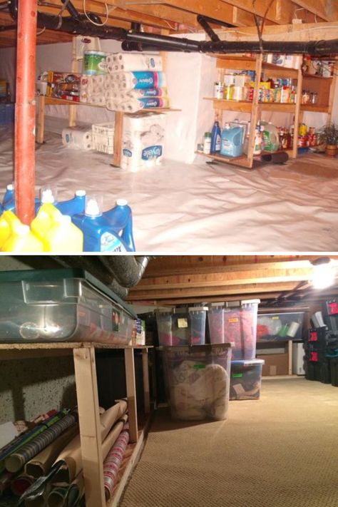 Basement Crawl Space Storage, Crawl Space Ideas Storage, Basement Crawl Space Ideas, Crawl Space Storage Ideas, Crawl Space Organization, Crawl Space Ideas, Crawl Space Storage, Space Storage Ideas, Diy Crawlspace