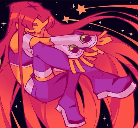 Starfire And Raven, The Noodle, Teen Titans Fanart, الفن الرقمي, Teen Titans Go, Cute Art Styles, Sketchbook Art Inspiration, Art Inspiration Drawing, Funky Art