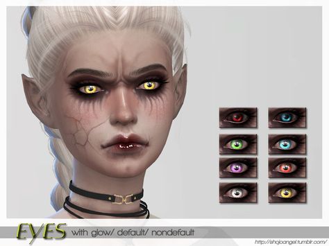 The Sims Resource: Eye Set 7 by Shojo Angel • Sims 4 Downloads Sims 4 Werewolf, Sims Halloween, Taemin Move, Sims Makeup, Vampire Eyes, Sims 4 Cc Eyes, Cc Sims4, Cc Hair, Sims Packs