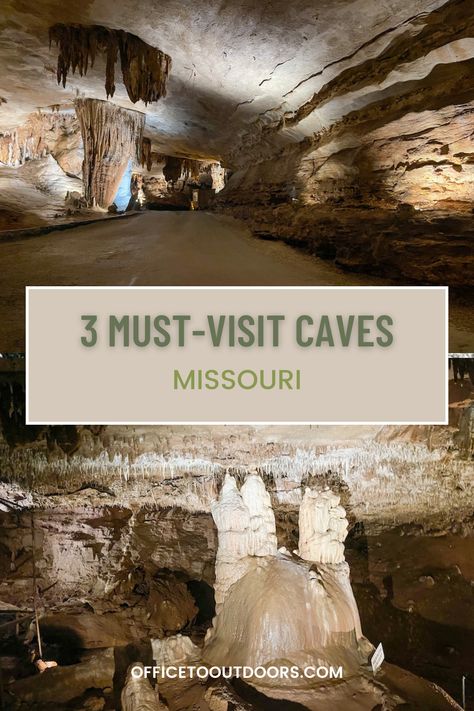 Embark on a journey through the caves in Missouri. This guide showcases 3 must-visit caves, each offering a unique and awe-inspiring experience. caves in missouri | cave tours | things to do in missouri | explore missouri | midwest travel | travel blogger | explore outdoors | adventure travel Things To Do In Missouri, Missouri Caves, Midwest Vacations, Summer Road Trips, Underground Caves, Bucket List Vacations, Cave Tours, Midwest Travel, Springfield Missouri