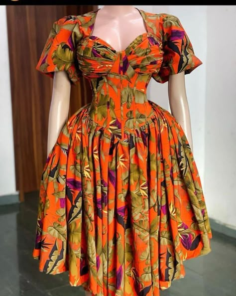 Gathers Gown, Trending Ankara Gowns, Model Wax, Styles Ankara, Classy Short Dresses, Chic Dress Classy, Ghanaian Fashion, Short African Dresses, Kente Styles