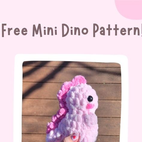 Cute Dino Crochet Pattern Free, Scrap Yarn Amigurumi, Free Crochet Dino Pattern, Crochet Trex Dinosaur Pattern Free, Trex Crochet Free Pattern, Crochet Mini Dino, Dino Crochet Pattern Free, Free Dinosaur Crochet Pattern, Dino Crochet Pattern