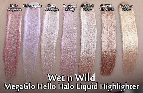 Wet n Wild MegaGlo Hello Halo Liquid Highlighters Wet N Wild Hello Halo Highlighter, Wet N Wild Megaglo Highlighter, Liquid Highlighter Drugstore, Wet And Wild Highlighter, Best Liquid Highlighter, Pirate Dragon, Diy Tanning Lotion, Makeup Recommendation, Wet N Wild Highlighter