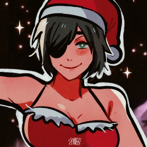 Credits: @huyandere Power Christmas Icon, Pfp Icons Christmas, Female Matching Pfp Couple, Christmas Chainsaw Man, Kobeni Power, Chainsaw Man Christmas, Power Pfp, Kobeni Icon, Minecraft Pfp