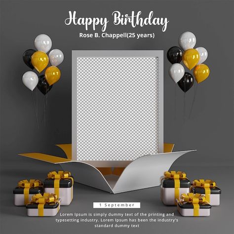 Happy Birthday Frame Images - Free Download on Freepik Birthday Flyers Designs Background, Birthday Design Template, Birthday Psd Free Download, Birthday Social Media Design, Birthday Card Background Design, Birthday Post Template, Birthday Background Template, Birthday Post Design, Birthday Frames Design