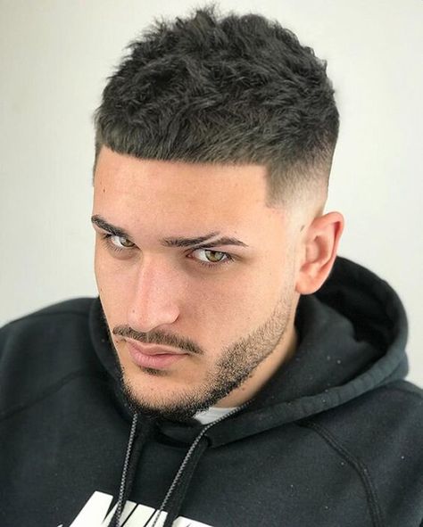 Edgar Haircut, Top Haircuts For Men, Short Fade Haircut, Edgars Haircut, Mens Hairstyles Fade, Crop Haircut, Mens Hairstyles Thick Hair, Men's Short Hair, Faded Hair