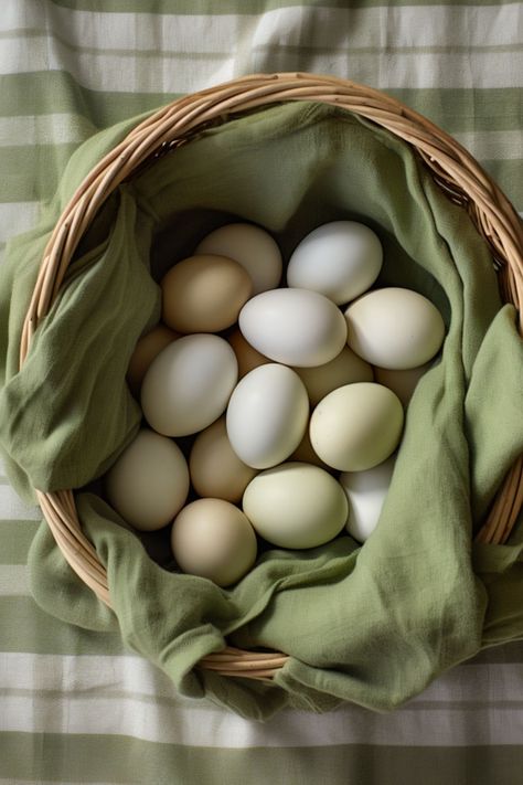 Egg Basket Ideas, Eggs In Basket, Chickens 101, Basket Of Eggs, Egg Baskets, Eggs Basket, Chicken Coop Garden, Beautiful Chickens, Hobby Farm