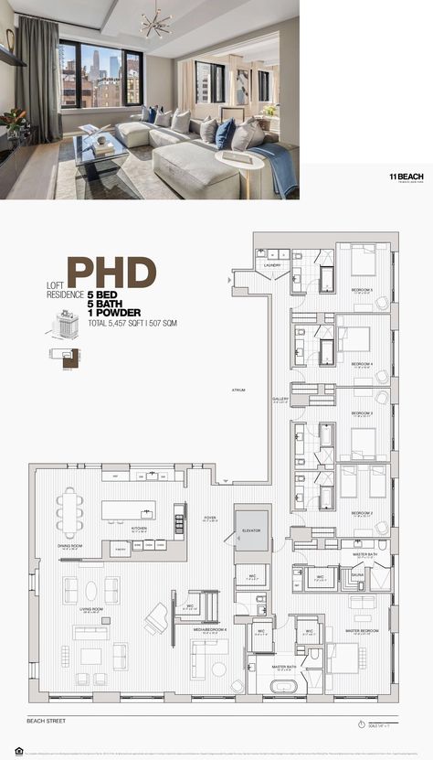 Beach Condo Floor Plans, Tribeca Penthouse, L Shaped House Plans, Condo Floor Plans, 2d Floor Plan, L Shaped House, Hotel Floor Plan, 3d Floor Plan, Apartment Floor Plan