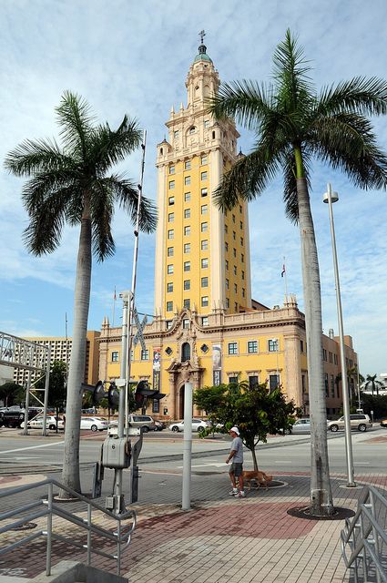 Freedom Tower, Downtown (Miami, Florida) Miami Downtown, Mediterranean Revival, Freedom Tower, Vintage Miami, Usa Florida, Florida Life, Miami Life, Travel Globe, Downtown Miami