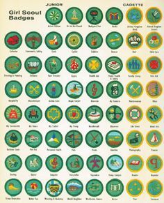 Girl Scout Badges from the 1960s. Scouts Badges, Junior Badges, Girl Scout Badges, Scout Badges, School Badges, Girl Scout Juniors, Girl Scout Ideas, Vintage Girl, Vintage Memory