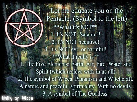 The Pentagram is a symbol of a star encased in a circle. Always with 5 points (one pointing upward), each has its own meaning. The upward point of the star is representative of the spirit. The other four points all represent an element; earth, air, fire, and water. All these things contibutite to life and are a part of each of us. Pentacle Meaning, Toil And Trouble, Eclectic Witch, Wicca Witchcraft, Fifth Element, Wiccan Spells, Spells Witchcraft, Spiritual Path, Spell Book