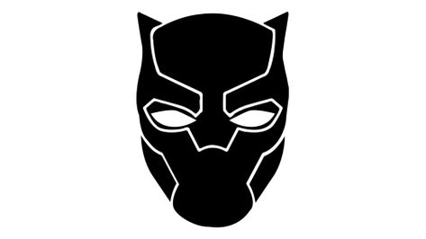 Black Panther is one of Marvel Comics’ superhero. The... Black Panther Line Art, Black Panther Doodle, Black Panther Mask Drawing, Black Panther Clipart, Black Panther Symbol Logo, Black Panther Symbol, Panther Clipart, Black Panther Logo, Black Panther Mask