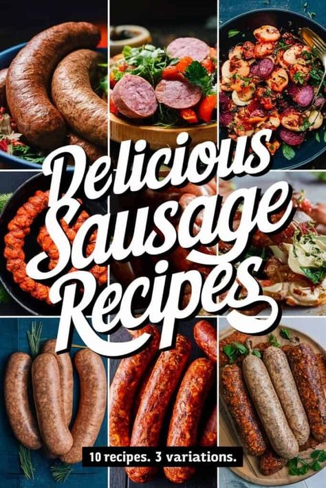 10 Delicious Sausage Recipes That Will Make You a Kitchen Hero What To Do With Sausage, Farmers Sausage Recipes, Link Sausage Recipes, Fresh Sausage Recipes, Johnsonville Sausage Recipes, Simple Crockpot Recipes, Sausage Crockpot Recipes, Farmer Sausage, Sausages Recipe