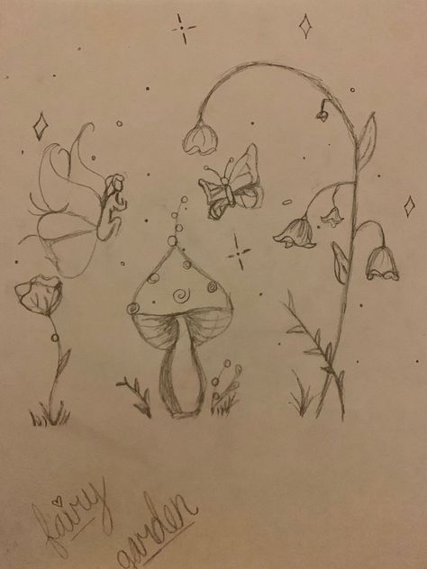 Small Fairy Drawing, Simple Fairy Drawing, Fairy Sketches, Tattoo Calf, Fairy Sketch, Fairy Things, Calf Sleeve, Sketch Ideas, Sketches Easy